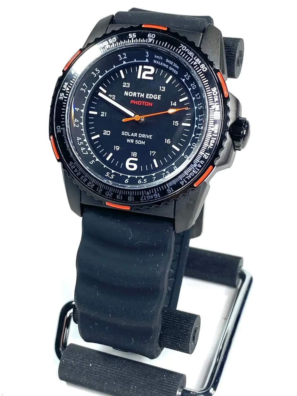 North Edge Photon Solar Power Military Watch Mens 44.5mm WR 50m Sport Tactical